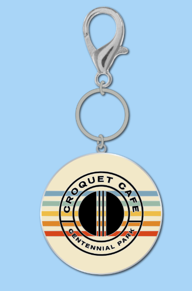 Croquet Cafe Key Chain