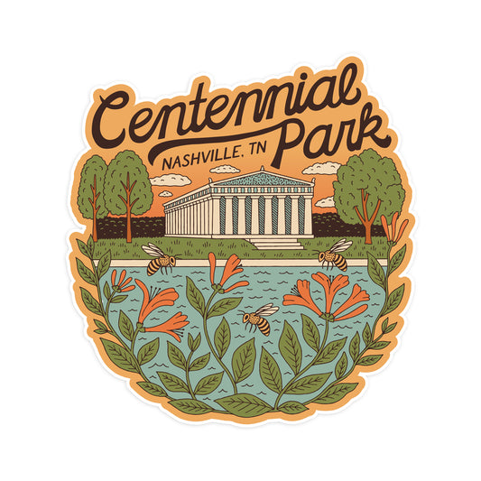 Nashville's Centennial Park Bee Sticker