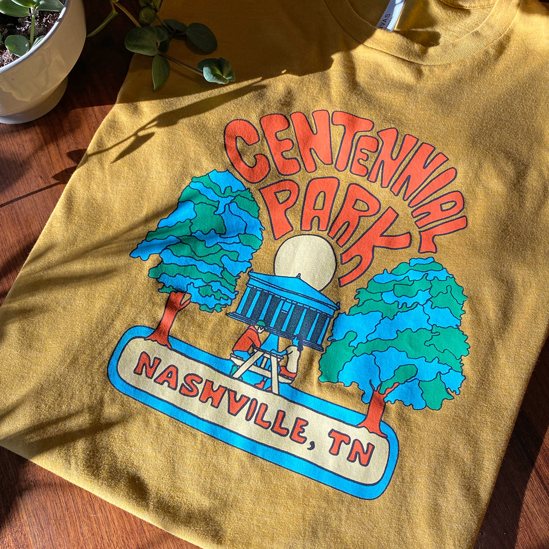 Retro Nashville Centennial Park T-Shirt