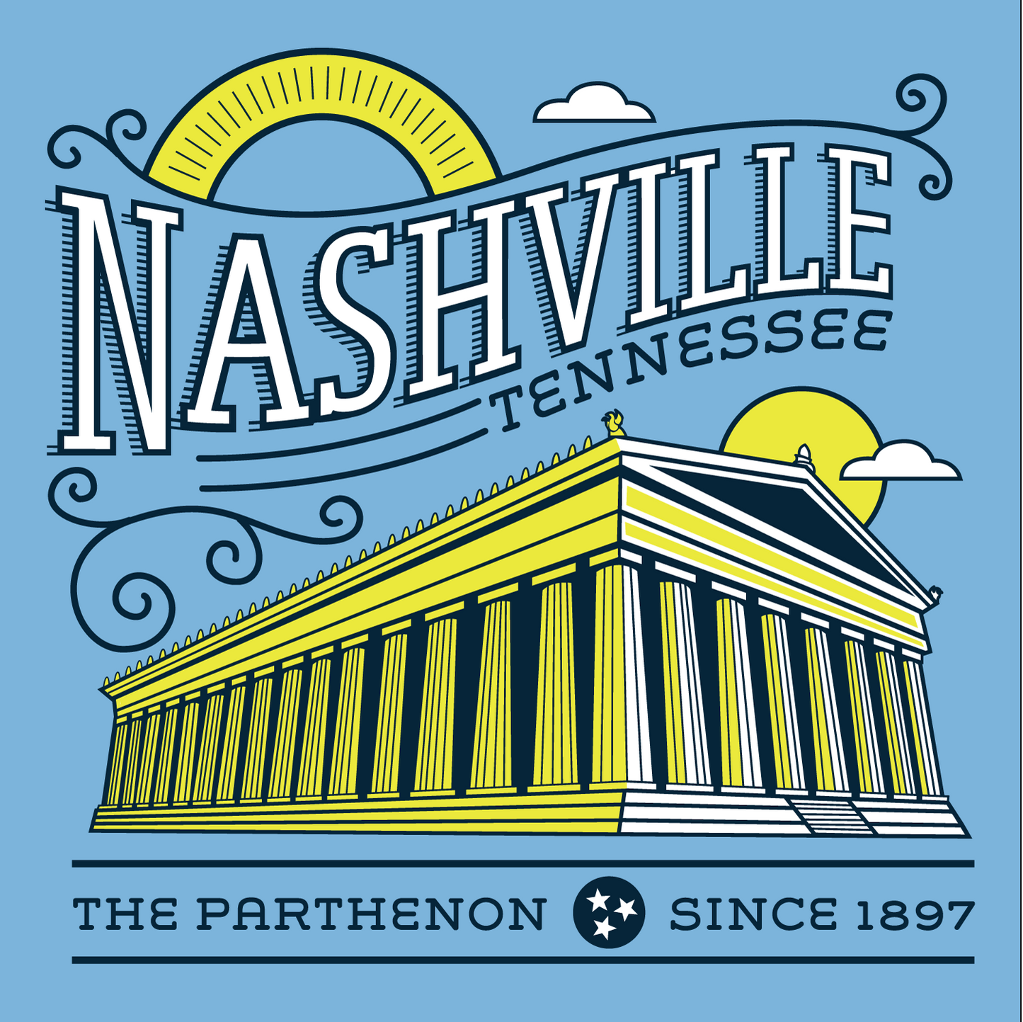 Athens of the South Nashville Parthenon T-Shirt