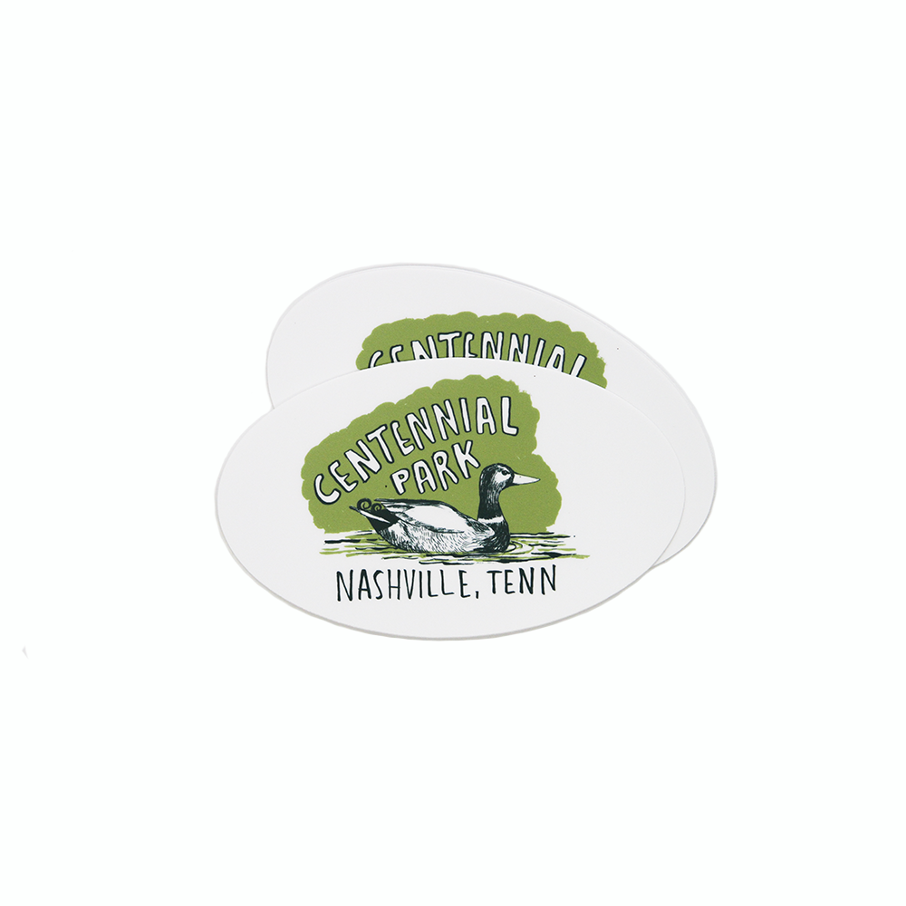 Nashville Centennial Park Duck Sticker