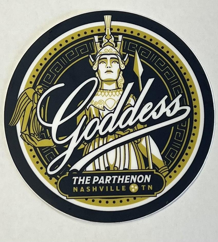 Nashville Parthenon Goddess Sticker